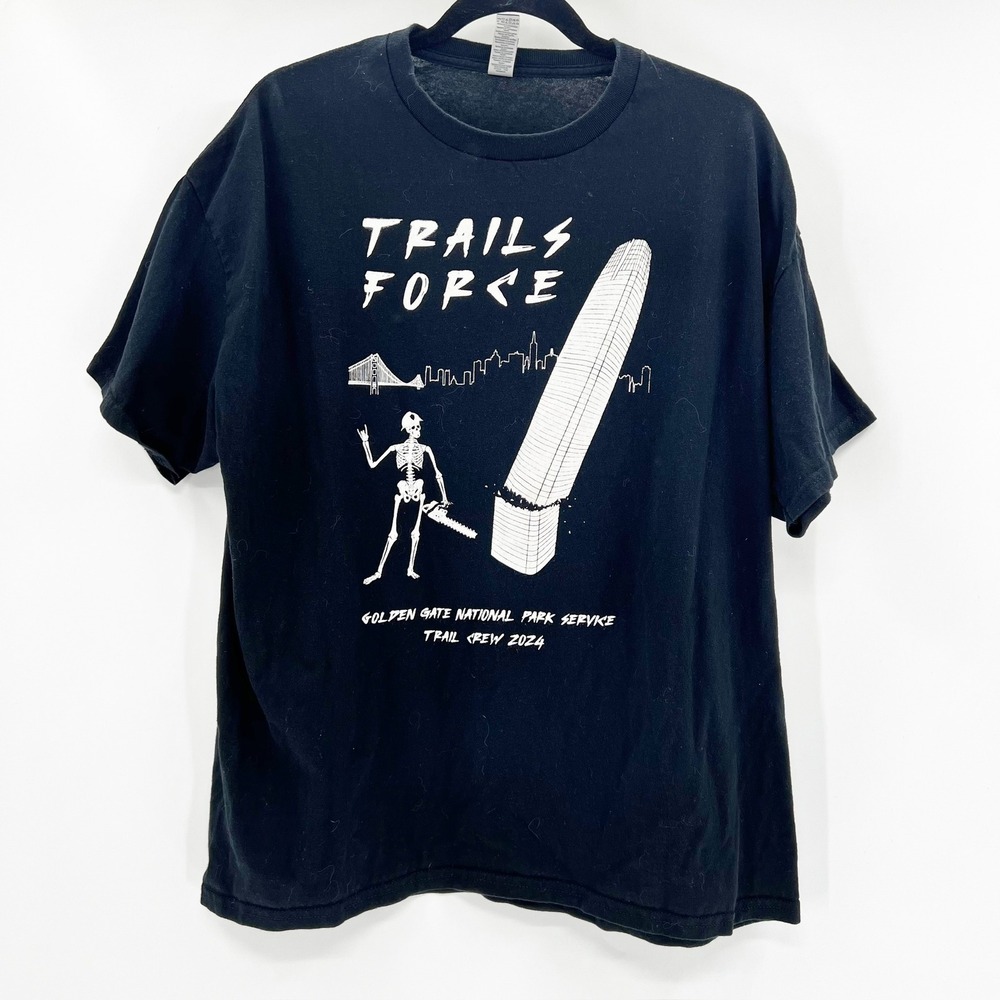 Urban Outfitters Golden Gate‎ National Park Trail Crew 2024 Black T Shirt XL